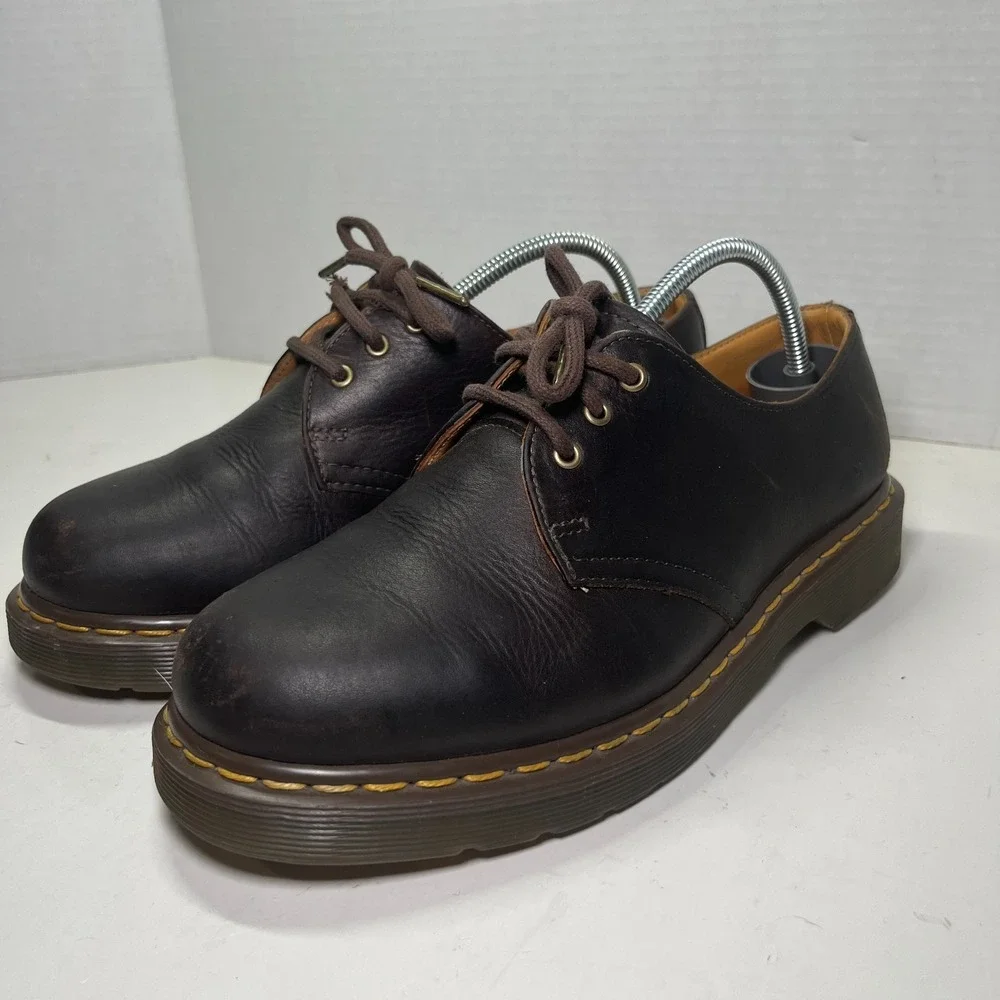 Dr. Martens 1461 For Life Men's 7 Brown Leather Oxford Slip Resistant AW004